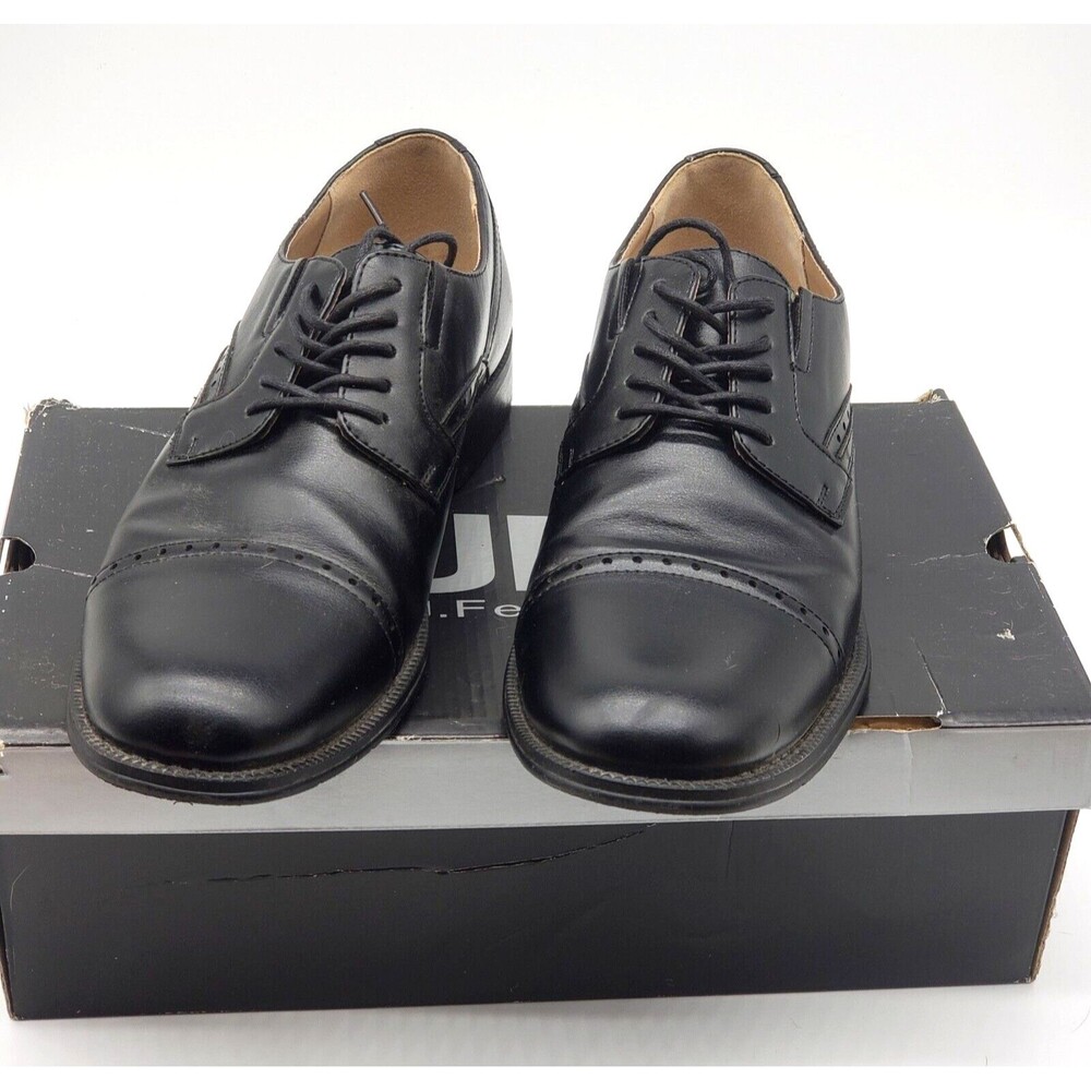 JF J Ferrar DANE 014-2903 Men’s Black Lace-Up Dress Shoes Size 11M Formal Oxford